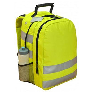 Hi Viz  Yellow Backpack with Reflective Material