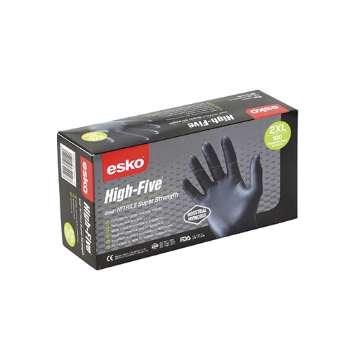 Esko | "High Five" Nitrile Super Strength Glove | Carton of 10 Boxes