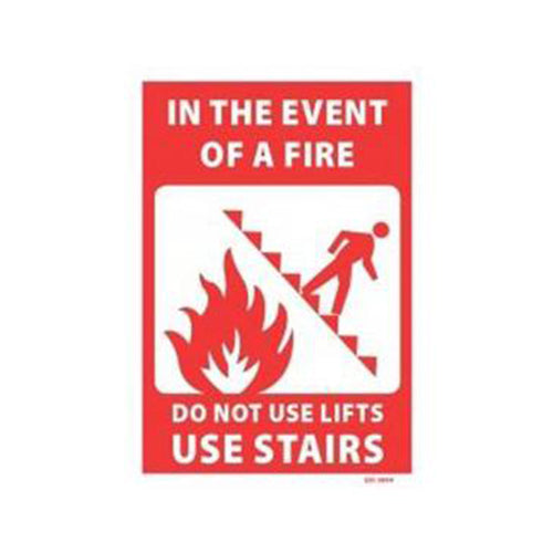 In The Event Of A Fire Please Use Stairs Sign | 240mm x 340mm
