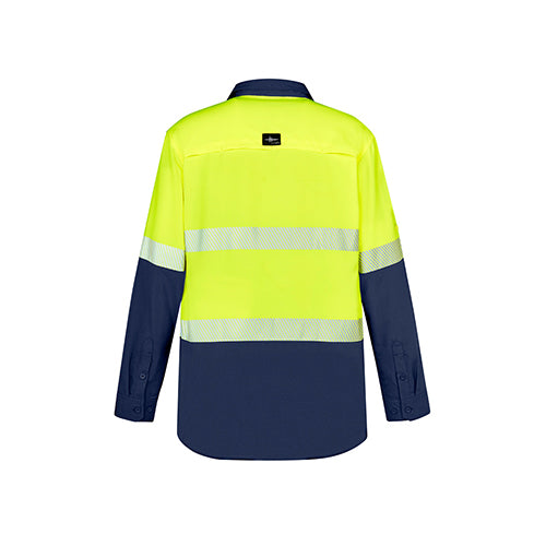 Mens Hi Vis Outdoor Segmented Tape L/S Shirt | ZW470