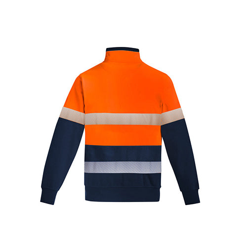 Syzmik Workwear | Mens Orange FLame HRC 2 Hoop Taped 1/4 Zip Brushed Fleece | ZT150