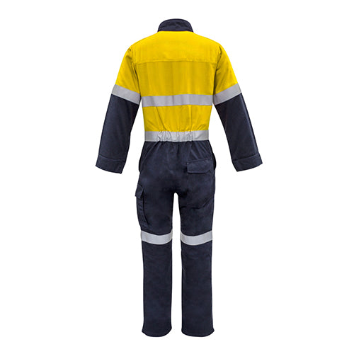 Mens Orange Flame HRC 2 Hoop Taped Spliced Overall | ZC525