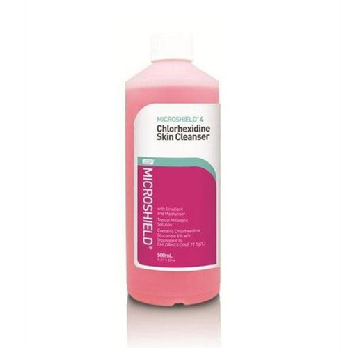 Microshield 4 Chlorhexidine Surgical Handwash 500ml Bottle