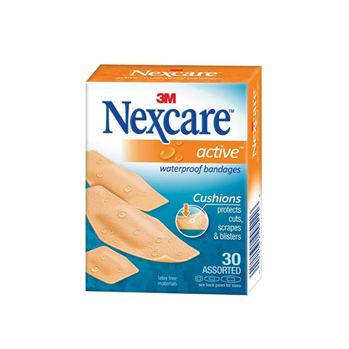 3M Nexcare Active Waterproof Bandages | Box of 20