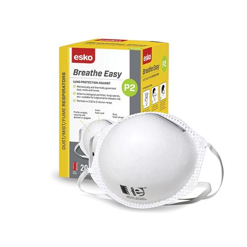 BreatheEasy P2 Non-Valved Mask | Carton of 20 Boxes