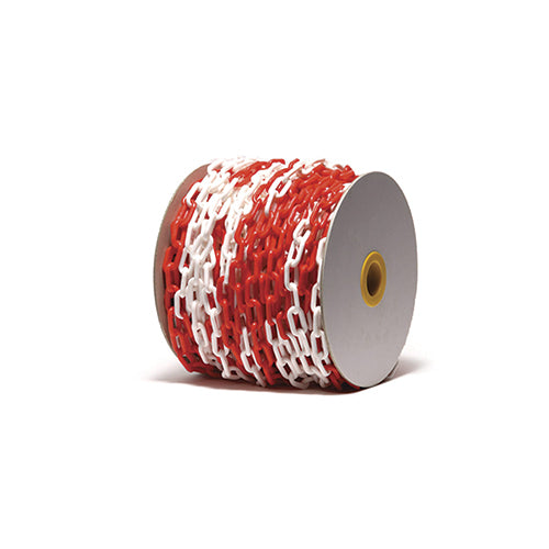 Esko | Red/White 50m Plastic Chain | Carton of 2
