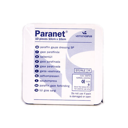 Paraffin Gauze | 10cm x 10cm | Packet of 10