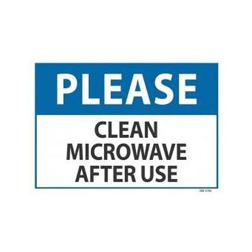 Please Clean Microwave Sign | 340mm x 240mm