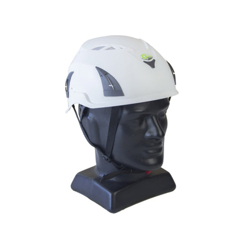 Qtech Industrial Plugged Helmet with Visor Attachment Holes