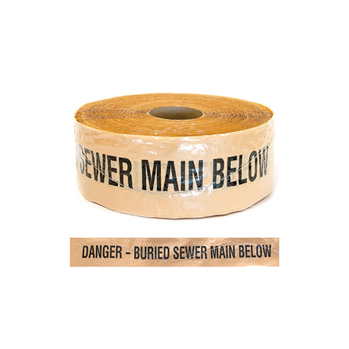 Danger Buried Sewer Detectable Wire Trench Tape