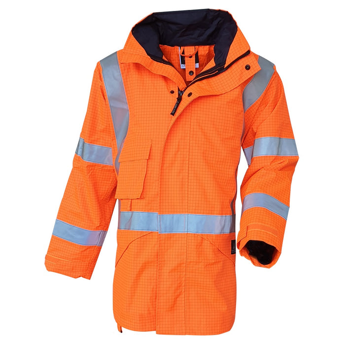 Safe T Tec | FR Antistatic TTMC Essentials Full Orange Waterproof Jacket DN | 801069
