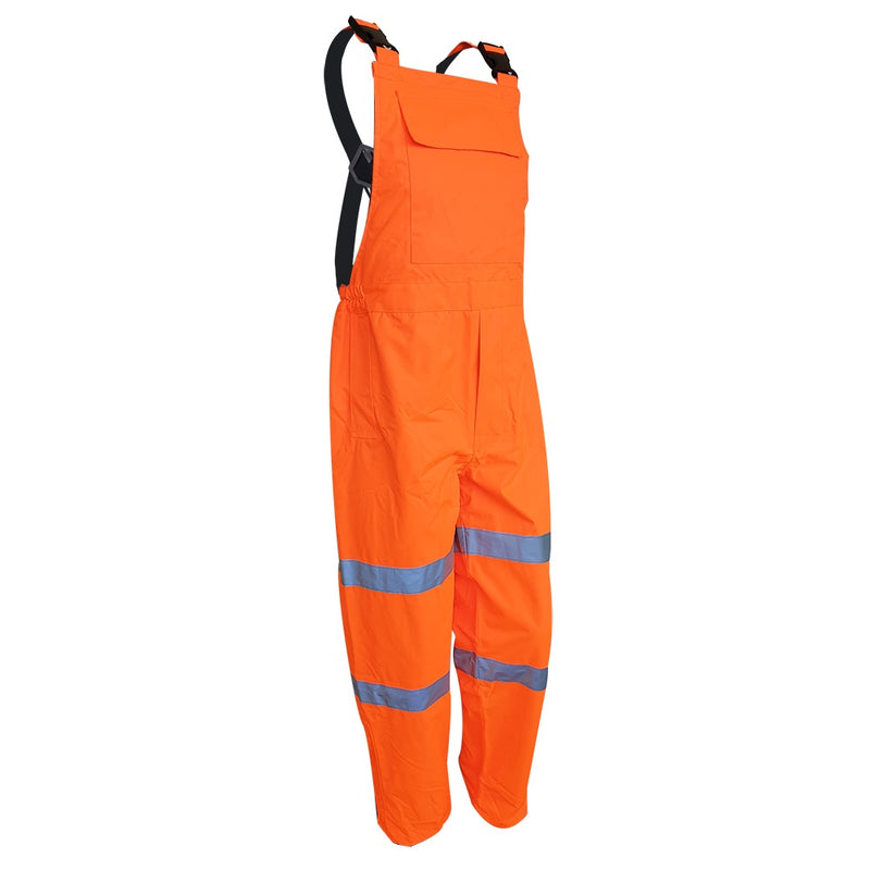 FR Essentials Full Orange PU Coated Bibs Trousers | 801178