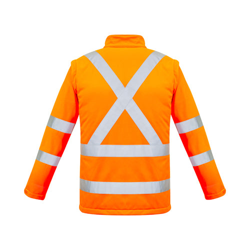 Syzmik Workwear | Unisex Hi Vis 2 In 1 X Back Soft Shell Jacket | ZJ680