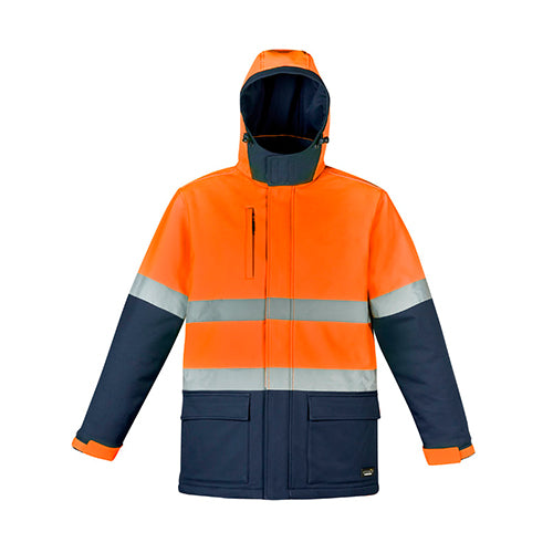 Syzmik Workwear | Unisex Hi Vis Antarctic Softshell Taped Jacket |  ZJ553