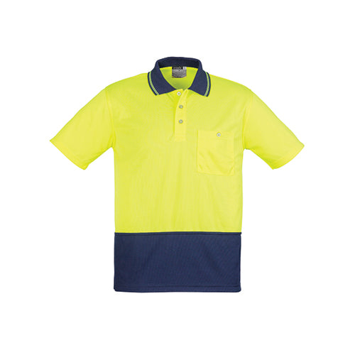 Unisex Hi Vis Basic Short Sleeve Spliced Polo | ZH231