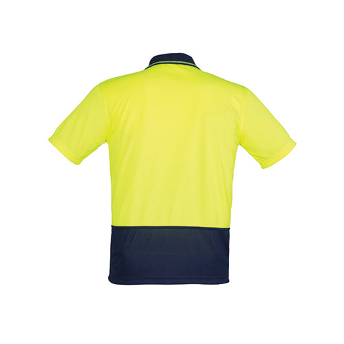 Unisex Hi Vis Basic Short Sleeve Spliced Polo | ZH231