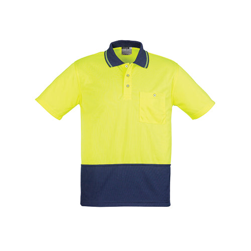 Syzmik Workwear | Unisex Hi Vis Basic Short Sleeve Spliced Polo | ZH231