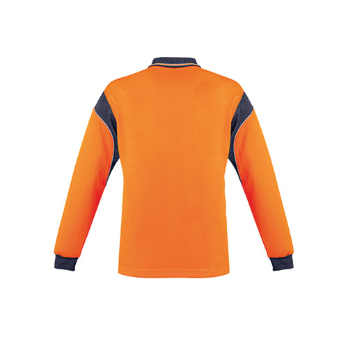 Mens Hi Vis Aztec Long Sleeve Polo | ZH249
