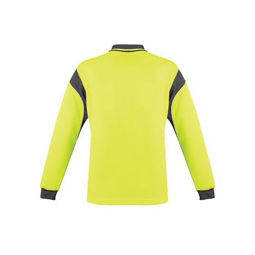 Mens Hi Vis Aztec Long Sleeve Polo | ZH249