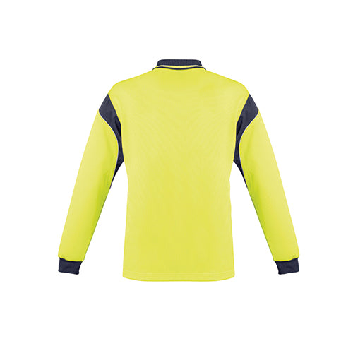 Mens Hi Vis Aztec Long Sleeve Polo | ZH249