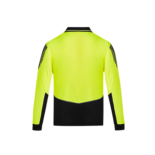 Mens Hi Vis Flux Long Sleeve Polo | ZH310