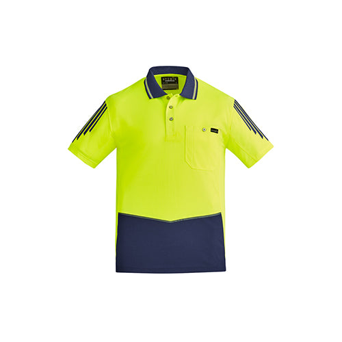 Mens Hi Vis Flux Short Sleeve Polo | ZH315