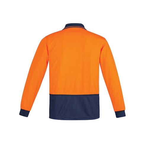 Mens Comfort Back Long Sleeve Polo | ZH410