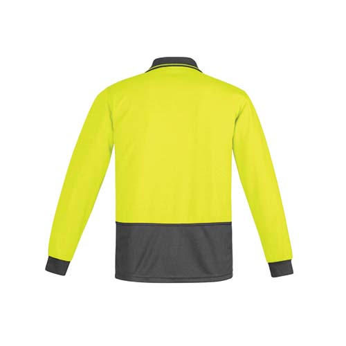 Mens Comfort Back Long Sleeve Polo | ZH410