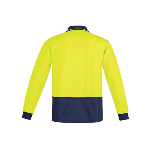 Mens Comfort Back Long Sleeve Polo | ZH410