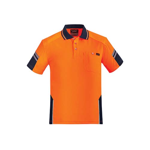 Mens Reinforced Hi Vis Squad Short Sleeve Polo | ZH465