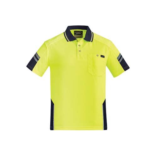 Mens Reinforced Hi Vis Squad Short Sleeve Polo | ZH465