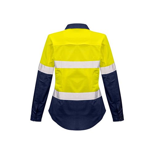 Womens Rugged Cooling Taped Hi Vis Spliced Long Sleeve Shirt | ZW720