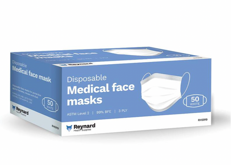 Surgical Face Mask | 3 Ply Disposable | Box of 50